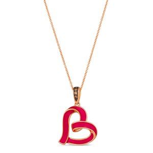 Le Vian Chocolatier Pendant featuring Enamel Chocolate Diamonds